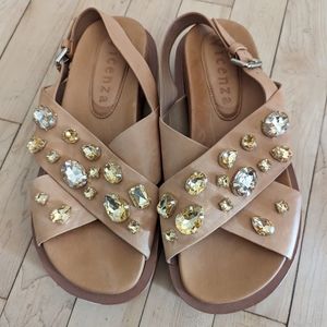 Rhinestone Sandals Size 9